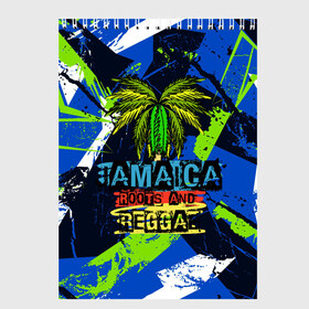 Скетчбук с принтом Jamaica Roots and reggae в Санкт-Петербурге, 100% бумага
 | 48 листов, плотность листов — 100 г/м2, плотность картонной обложки — 250 г/м2. Листы скреплены сверху удобной пружинной спиралью | jamaica | reggae | roots | летняя | лето | надпись | пальма | раста | регги | рэгги | текст | фраза | ямайка