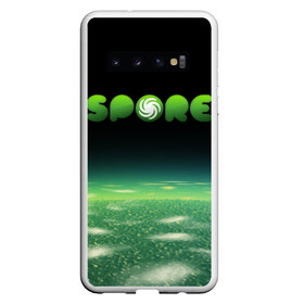 Чехол для Samsung Galaxy S10 с принтом Spore Green (Z) в Санкт-Петербурге, Силикон | Область печати: задняя сторона чехла, без боковых панелей | creepy cute | ea | electronic arts | maxis | spore | spore hero | ангелоид | генирал фауст | гудра | жуткие и милые | империя эсти | маасари | мухоид | племя | ролевая игра | рыба бегун | симулятор бога | сирено головый