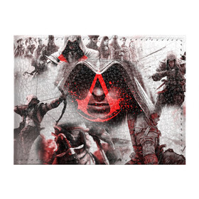 Обложка для студенческого билета с принтом ASSASSIN`S CREED в Санкт-Петербурге, натуральная кожа | Размер: 11*8 см; Печать на всей внешней стороне | black flag | brotherhood | chronicles | creed | game | origins | revelations | rogue | syndicate | unity | valhalla | альтаир | ассасин | игры | кинжал | пираты