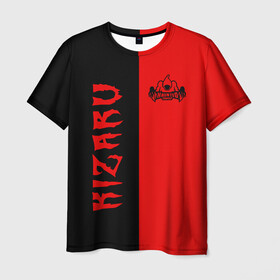Мужская футболка 3D с принтом KIZARU в Санкт-Петербурге, 100% полиэфир | прямой крой, круглый вырез горловины, длина до линии бедер | family | haunted | kizaru | кизару | фэмили | хаунтед