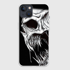 Чехол для iPhone 13 с принтом Череп | Skull (Z) в Санкт-Петербурге,  |  | shaman | skull | вождь | гот | дух | кладбище | крылья | мертвец | мертвый | панк | перья | рок | скелет | череп | шаман | эмо