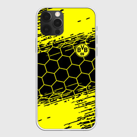 Чехол для iPhone 12 Pro с принтом BORUSSIA. в Санкт-Петербурге, силикон | область печати: задняя сторона чехла, без боковых панелей | borussia | fc | football | football club | sport | боруссия | боруссия дортмунд | дортмунда | немецкий футбольный клуб | спорт | уефа | униформа | фирменные цвета | фк | футбол | футбольный клуб