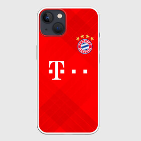 Чехол для iPhone 13 с принтом BAYERN MUNCHEN. в Санкт-Петербурге,  |  | fc | fc bayern munich | football | football club | sport | клуб германии | мюнхен | немецкий футбольный клуб | спорт | уефа | униформа | фирменные цвета | фк | футбол | футбольный клуб | футбольный клуб бавария