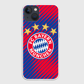 Чехол для iPhone 13 с принтом BAYERN MUNCHEN. в Санкт-Петербурге,  |  | fc | fc bayern munich | football | football club | sport | клуб германии | мюнхен | немецкий футбольный клуб | спорт | уефа | униформа | фирменные цвета | фк | футбол | футбольный клуб | футбольный клуб бавария