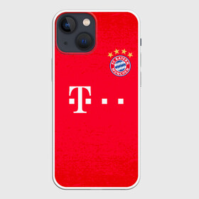 Чехол для iPhone 13 mini с принтом BAYERN MUNCHEN. в Санкт-Петербурге,  |  | fc | fc bayern munich | football | football club | sport | клуб германии | мюнхен | немецкий футбольный клуб | спорт | уефа | униформа | фирменные цвета | фк | футбол | футбольный клуб | футбольный клуб бавария