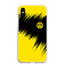 Чехол для iPhone XS Max матовый с принтом BORUSSIA. в Санкт-Петербурге, Силикон | Область печати: задняя сторона чехла, без боковых панелей | borussia | fc | football | football club | sport | боруссия | боруссия дортмунд | дортмунда | немецкий футбольный клуб | спорт | уефа | униформа | фирменные цвета | фк | футбол | футбольный клуб