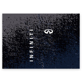 Поздравительная открытка с принтом INFINITI. в Санкт-Петербурге, 100% бумага | плотность бумаги 280 г/м2, матовая, на обратной стороне линовка и место для марки
 | 2020 | auto | infiniti | sport | авто | автомобиль | автомобильные | бренд | инфинити | марка | машины | спорт