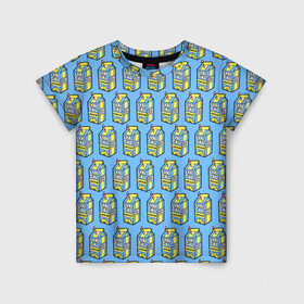 Детская футболка 3D с принтом Lyrical Lemonade Pattern в Санкт-Петербурге, 100% гипоаллергенный полиэфир | прямой крой, круглый вырез горловины, длина до линии бедер, чуть спущенное плечо, ткань немного тянется | benet | bennett | cole | lemonade | lyrical | беннетт | коул | лемонад | лемонаде | лемонэйд | лимонад | лимонэйд | лирикал | лирикл