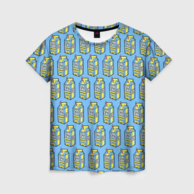 Женская футболка 3D с принтом Lyrical Lemonade Pattern в Санкт-Петербурге, 100% полиэфир ( синтетическое хлопкоподобное полотно) | прямой крой, круглый вырез горловины, длина до линии бедер | benet | bennett | cole | lemonade | lyrical | беннетт | коул | лемонад | лемонаде | лемонэйд | лимонад | лимонэйд | лирикал | лирикл