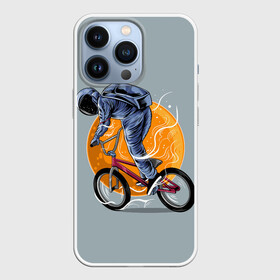 Чехол для iPhone 13 Pro с принтом Космический велосипедист (Z) в Санкт-Петербурге,  |  | Тематика изображения на принте: bicycle | bicyclist | bike | biker | bmx | cycle | galaxy | moon | rider | space | stars | байкер | бмх | вело | велогонщик | велосепедист | велосипед | велоспорт | гонщик | космос | луна