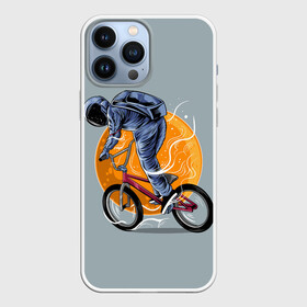 Чехол для iPhone 13 Pro Max с принтом Космический велосипедист (Z) в Санкт-Петербурге,  |  | Тематика изображения на принте: bicycle | bicyclist | bike | biker | bmx | cycle | galaxy | moon | rider | space | stars | байкер | бмх | вело | велогонщик | велосепедист | велосипед | велоспорт | гонщик | космос | луна
