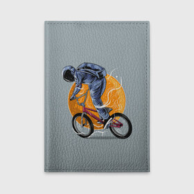 Обложка для автодокументов с принтом Космический велосипедист (Z) в Санкт-Петербурге, натуральная кожа |  размер 19,9*13 см; внутри 4 больших “конверта” для документов и один маленький отдел — туда идеально встанут права | bicycle | bicyclist | bike | biker | bmx | cycle | galaxy | moon | rider | space | stars | байкер | бмх | вело | велогонщик | велосепедист | велосипед | велоспорт | гонщик | космос | луна