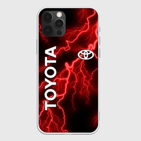 Чехол для iPhone 12 Pro Max с принтом TOYOTA в Санкт-Петербурге, Силикон |  | toyota | авто | автомобиль | логотип | марка | машина | молния | надпись | текстура | тоета | тойота
