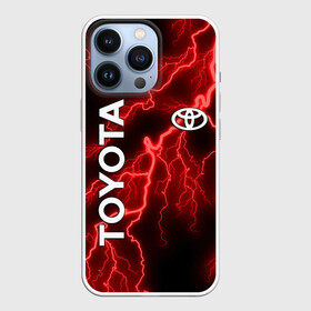 Чехол для iPhone 13 Pro с принтом TOYOTA в Санкт-Петербурге,  |  | toyota | авто | автомобиль | логотип | марка | машина | молния | надпись | текстура | тоета | тойота