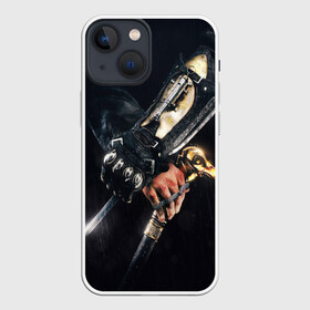 Чехол для iPhone 13 mini с принтом ASSASSIN S CREED l SYNDICATE в Санкт-Петербурге,  |  | Тематика изображения на принте: black flag | brotherhood | chronicles | creed | game | origins | revelations | rogue | syndicate | unity | valhalla | альтаир | ассасин | игры | кинжал | пираты