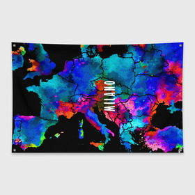 Флаг-баннер с принтом Milano в Санкт-Петербурге, 100% полиэстер | размер 67 х 109 см, плотность ткани — 95 г/м2; по краям флага есть четыре люверса для крепления | fashion | italy | milano | vanguard | авангард | италия | милан | мода