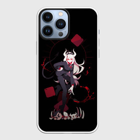 Чехол для iPhone 13 Pro Max с принтом Lucifer стоит злодейка Helltaker в Санкт-Петербурге,  |  | Тематика изображения на принте: anime | azazel | hell | helltaker | justice | lucifer | malina | modeus | pandemonica | zdrada | ад | аниме | демон | демонесса | здрада | люцифер | малина | модеус | пандемоника | правосудие | хеллтейкер | хэлтейкер | цербер