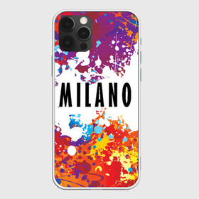 Чехол для iPhone 12 Pro с принтом Milano в Санкт-Петербурге, силикон | область печати: задняя сторона чехла, без боковых панелей | fashion | italy | milano | paint | vanguard | авангард | италия | краска | милан | мода | надпись | текст | фраза