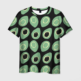 Мужская футболка 3D с принтом avocado в Санкт-Петербурге, 100% полиэфир | прямой крой, круглый вырез горловины, длина до линии бедер | avocado | авокадо | веганство | вегетарианство | еда | зеленый | земля | зож | листья | овощи | позиция | природа | фрукты