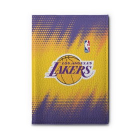 Обложка для автодокументов с принтом Los Angeles Lakers в Санкт-Петербурге, натуральная кожа |  размер 19,9*13 см; внутри 4 больших “конверта” для документов и один маленький отдел — туда идеально встанут права | basketball | game | lakers | los angeles | los angeles lakers | nba | sport | баскетбол | игра | лейкерс | лос анджелес | лос анджелес лейкерс | нба | спорт