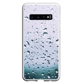 Чехол для Samsung Galaxy S10 с принтом Капли окно стекло дождь серо в Санкт-Петербурге, Силикон | Область печати: задняя сторона чехла, без боковых панелей | абстракция | блики | боке | брызги | вечер | вода | градиент | дача | дождь | капли | капли на стекле | лес | лето | мрачно | окно | природа | роса | свет | силуэты | симметрия | текстура | темный | фото