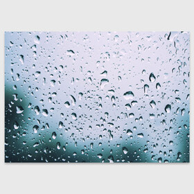 Поздравительная открытка с принтом Капли окно стекло дождь серо в Санкт-Петербурге, 100% бумага | плотность бумаги 280 г/м2, матовая, на обратной стороне линовка и место для марки
 | абстракция | блики | боке | брызги | вечер | вода | градиент | дача | дождь | капли | капли на стекле | лес | лето | мрачно | окно | природа | роса | свет | силуэты | симметрия | текстура | темный | фото