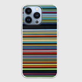 Чехол для iPhone 13 Pro с принтом РАзноцыетные линии полосы хаос в Санкт-Петербурге,  |  | Тематика изображения на принте: линии | полосатый | полосы | поперечный | разноцветный | разный | рисунок | ровные | хаотичный | цветной