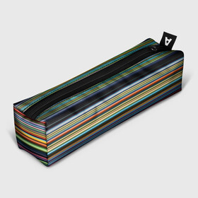 Пенал 3D с принтом РАзноцыетные линии полосы хаос в Санкт-Петербурге, 100% полиэстер | плотная ткань, застежка на молнии | линии | полосатый | полосы | поперечный | разноцветный | разный | рисунок | ровные | хаотичный | цветной