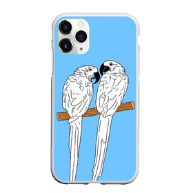 Чехол для iPhone 11 Pro матовый с принтом Белые попугаи в Санкт-Петербурге, Силикон |  | bird | parrot | tropical | wings | азия | ара | джунгли | дикие | животные | клюв | крылья | латинская | летние | лето | небесный | острова | отдых | пальмы | перья | попугаи | попугай | птица | птичка | райские | тропики