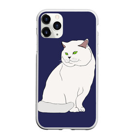 Чехол для iPhone 11 Pro Max матовый с принтом Белый британский котик в Санкт-Петербурге, Силикон |  | Тематика изображения на принте: cat | cute | kitten | meow | британец | британский | взгляд | друзья | животные | зверек | зверюшки | каваи | киска | котенок | котик | коты | котята | кошак | кошечки | кошки | лапы | милые | мордочка | мяу | няшные