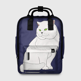 Женский рюкзак 3D с принтом Белый британский котик в Санкт-Петербурге, 100% полиэстер | лямки с регулируемой длиной, сверху ручки, чтобы рюкзак нести как сумку. Основное отделение закрывается на молнию, как и внешний карман. Внутри два дополнительных кармана, один из которых закрывается на молнию. По бокам два дополнительных кармашка, куда поместится маленькая бутылочка
 | cat | cute | kitten | meow | британец | британский | взгляд | друзья | животные | зверек | зверюшки | каваи | киска | котенок | котик | коты | котята | кошак | кошечки | кошки | лапы | милые | мордочка | мяу | няшные