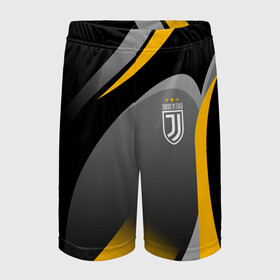 Детские спортивные шорты 3D с принтом Juventus Uniform в Санкт-Петербурге,  100% полиэстер
 | пояс оформлен широкой мягкой резинкой, ткань тянется
 | fc | football | fotball club | juventus | juventus uniform | sport | спорт | спортивные | униформа | фирменые цвета | фк | футбол | футбольный клуб | ювентус | ювентус униформа