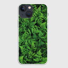 Чехол для iPhone 13 mini с принтом ПАПОРОТНИК в Санкт-Петербурге,  |  | summer | tropic | жара | летний | лето | отдых | пальмы | природа | текстура | тропикано | тропики