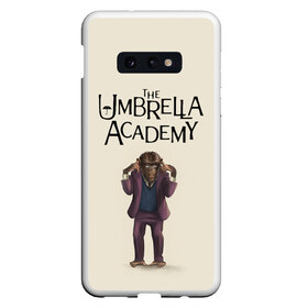 Чехол для Samsung S10E с принтом The umbrella academy в Санкт-Петербурге, Силикон | Область печати: задняя сторона чехла, без боковых панелей | Тематика изображения на принте: dark horse comics | netflix | the umbrella academy | umbrella | академия амбрелла | белая скрипка | бен харгривз | комикс | комильфо | космобой | кракен | реджинальд харгривз | сеанс | слух