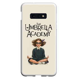 Чехол для Samsung S10E с принтом The umbrella academy в Санкт-Петербурге, Силикон | Область печати: задняя сторона чехла, без боковых панелей | Тематика изображения на принте: dark horse comics | netflix | the umbrella academy | umbrella | академия амбрелла | белая скрипка | бен харгривз | комикс | комильфо | космобой | кракен | реджинальд харгривз | сеанс | слух