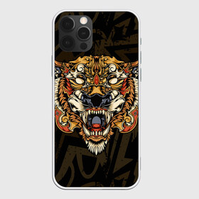 Чехол для iPhone 12 Pro Max с принтом Тигровый стимпанк (Tiger) в Санкт-Петербурге, Силикон |  | барс | волк | детёныш | джунгли | енот | животное | злость | зубр | клыки | кот | лев | леопард | лес | листья | львица | медведь | монстр | оскал | охотник | пасть | полосы | пятнистая | рык | рычание | тигр