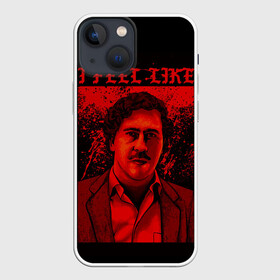 Чехол для iPhone 13 mini с принтом Пабло (I feel Like Escobar) в Санкт-Петербурге,  |  | Тематика изображения на принте: барон | вещество | власть | глюк | дурман | зависимость | игла | кайф | кофеин | любовь | мак | морф | пабло | флекс | хайп