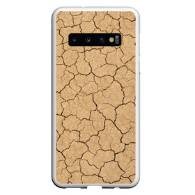 Чехол для Samsung Galaxy S10 с принтом Пустыня в Санкт-Петербурге, Силикон | Область печати: задняя сторона чехла, без боковых панелей | abstract | абстрактно | абстрактные | абстрактный | абстракция | земля | пустынный | пустыня | трещина | трещины | узор | узоры