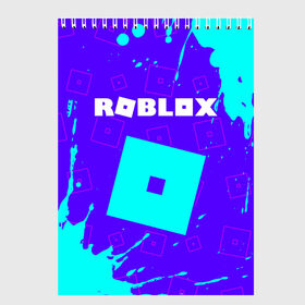 Скетчбук с принтом ROBLOX РОБЛОКС в Санкт-Петербурге, 100% бумага
 | 48 листов, плотность листов — 100 г/м2, плотность картонной обложки — 250 г/м2. Листы скреплены сверху удобной пружинной спиралью | blocks | blox | game | games | logo | minecraft | mobile | online | roblocks | roblox | robux | studio | блоки | игра | игры | квадрат | квадратик | кщидщч | лого | логотип | майнкрафт | онлайн | роблокс | робукс | символ | символы | студия