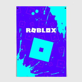 Постер с принтом ROBLOX / РОБЛОКС в Санкт-Петербурге, 100% бумага
 | бумага, плотность 150 мг. Матовая, но за счет высокого коэффициента гладкости имеет небольшой блеск и дает на свету блики, но в отличии от глянцевой бумаги не покрыта лаком | blocks | blox | game | games | logo | minecraft | mobile | online | roblocks | roblox | robux | studio | блоки | игра | игры | квадрат | квадратик | кщидщч | лого | логотип | майнкрафт | онлайн | роблокс | робукс | символ | символы | студия
