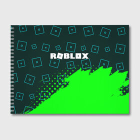 Альбом для рисования с принтом ROBLOX РОБЛОКС в Санкт-Петербурге, 100% бумага
 | матовая бумага, плотность 200 мг. | blocks | blox | game | games | logo | minecraft | mobile | online | roblocks | roblox | robux | studio | блоки | игра | игры | квадрат | квадратик | кщидщч | лого | логотип | майнкрафт | онлайн | роблокс | робукс | символ | символы | студия