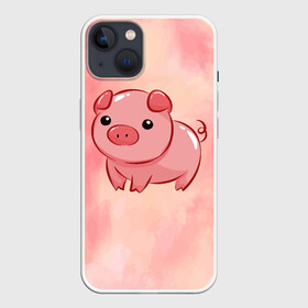 Чехол для iPhone 13 с принтом милая свинка в Санкт-Петербурге,  |  | арт | еда | животное | животные | картинка | кушать | люблю покупать | милая | обжора | обжорство | рисунок | свинина | свинка | свиньи | свинья | свинюшка | толстая | толстый