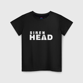 Детская футболка хлопок с принтом Siren Head в Санкт-Петербурге, 100% хлопок | круглый вырез горловины, полуприлегающий силуэт, длина до линии бедер | Тематика изображения на принте: game | scp | siren head | игра | лес | монстр | персонаж | сирена | сиреноголовый | хоррор | чудовище