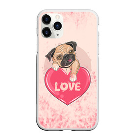 Чехол для iPhone 11 Pro матовый с принтом Love Pug (Z) в Санкт-Петербурге, Силикон |  | Тематика изображения на принте: dog | doggie | doggy | mops | pug | декоративная собака | друг человека | другу | кинолог | лабрадор | малые молоссоиды | мопс | мопсик | мохнатый | пес | пёсель | пёсик | подарок | подруге | собака | собакен | собаки