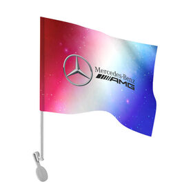 Флаг для автомобиля с принтом MERCEDES / МЕРСЕДЕС в Санкт-Петербурге, 100% полиэстер | Размер: 30*21 см | Тематика изображения на принте: amg | auto | bens | benz | logo | merc | mercedes | mercedes benz | mersedes | moto | new | star | vthctltc | авто | амг | бенц | звезда | класс | лого | логотип | мерин | мерс | мерседес | мерседес бенц | мото | новый | символ | символы | ьуксуву