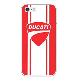 Чехол для iPhone 5/5S матовый с принтом DUCATI в Санкт-Петербурге, Силикон | Область печати: задняя сторона чехла, без боковых панелей | ducati | moto | дукати | мото | мотоспорт