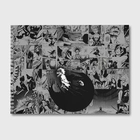 Альбом для рисования с принтом Bleach в Санкт-Петербурге, 100% бумага
 | матовая бумага, плотность 200 мг. | bleach | аниме | блич | ичиго куросаки | манга | меч | синигами