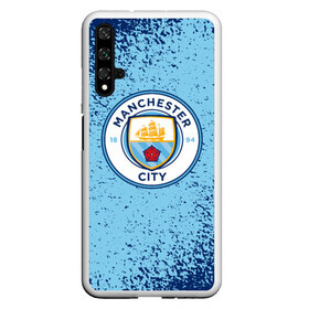 Чехол для Honor 20 с принтом MANCHESTER CITY в Санкт-Петербурге, Силикон | Область печати: задняя сторона чехла, без боковых панелей | fc | football | football club | manchester city fc | sport | английский футбольный клуб | манчестер | манчестер сити | спорт | спортивный клуб | уефа | униформа | фирменные цвета | фк | футбол | футбольный клуб