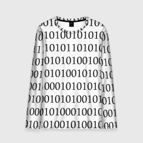 Мужской лонгслив 3D с принтом 101 в Санкт-Петербурге, 100% полиэстер | длинные рукава, круглый вырез горловины, полуприлегающий силуэт | Тематика изображения на принте: 101 | binary code | machine language | programming | двоичный код | программирования