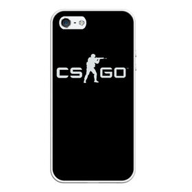 Чехол для iPhone 5/5S матовый с принтом Футболка CS:GO в Санкт-Петербурге, Силикон | Область печати: задняя сторона чехла, без боковых панелей | counter strike | cs go | cs:go | кс го